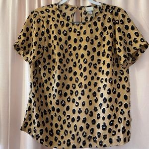A New Day Cheetah Print Blouse